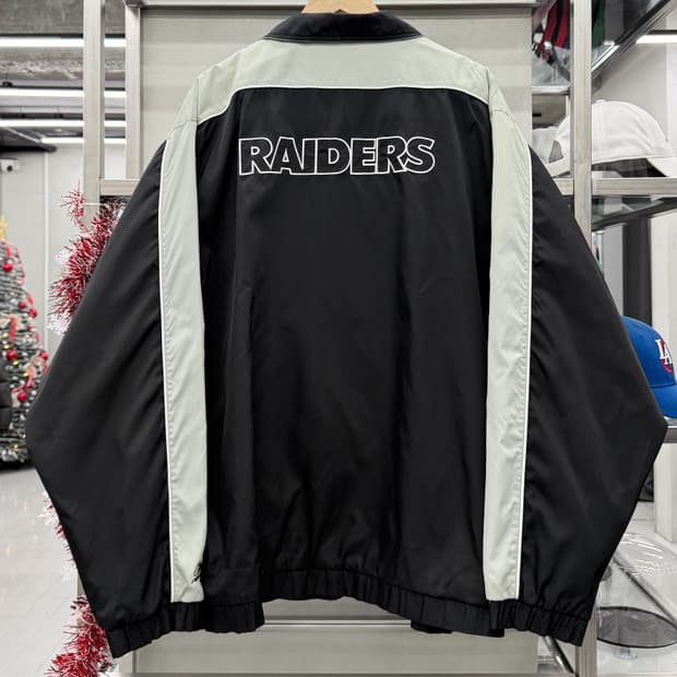 리복 NFL 00s 레이더스 트랙자켓 블랙