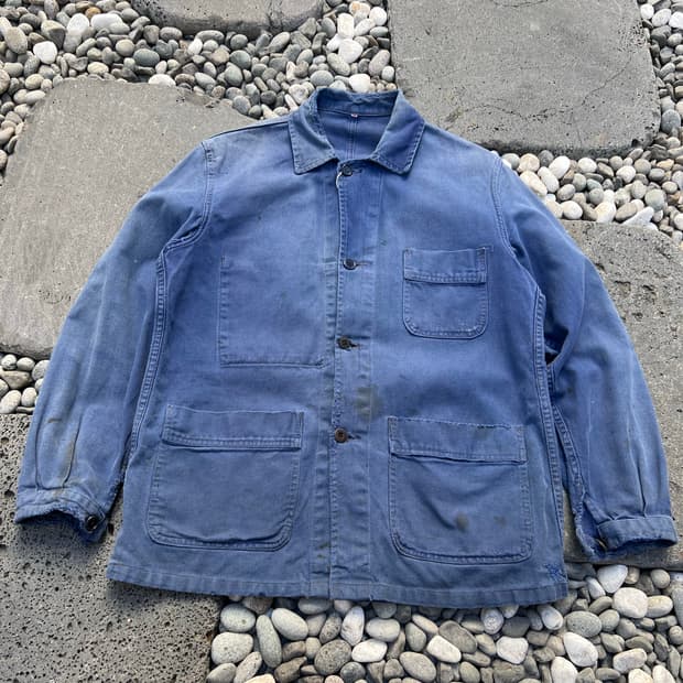 HARD FADED VINTAGE WASHING 썬페이드 프렌치워크자켓