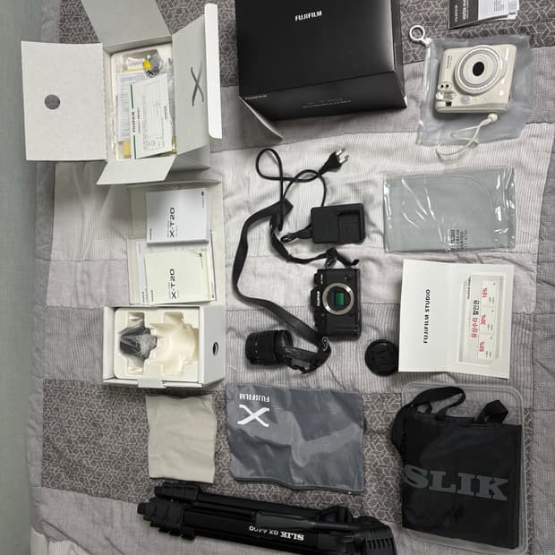 후지필름 X-T20 시리즈, 삼각대, 폴라로이드 일괄판매