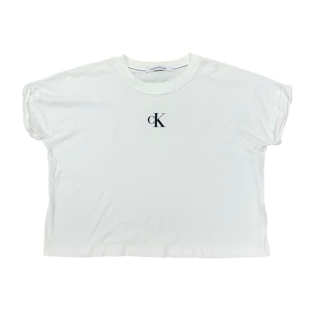 CK 크롭 반팔티