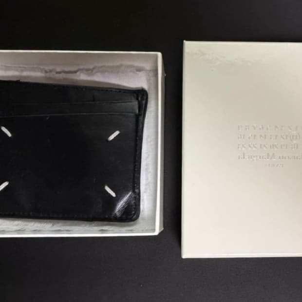 급처) 22ss 마르지엘라 스티치 그레인 레더 카드지갑