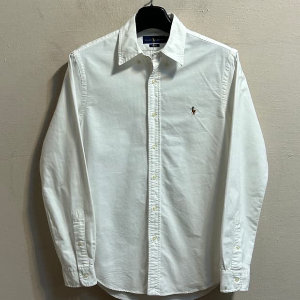 폴로 랄프로렌 클래식 화이트 옥스포드 셔츠