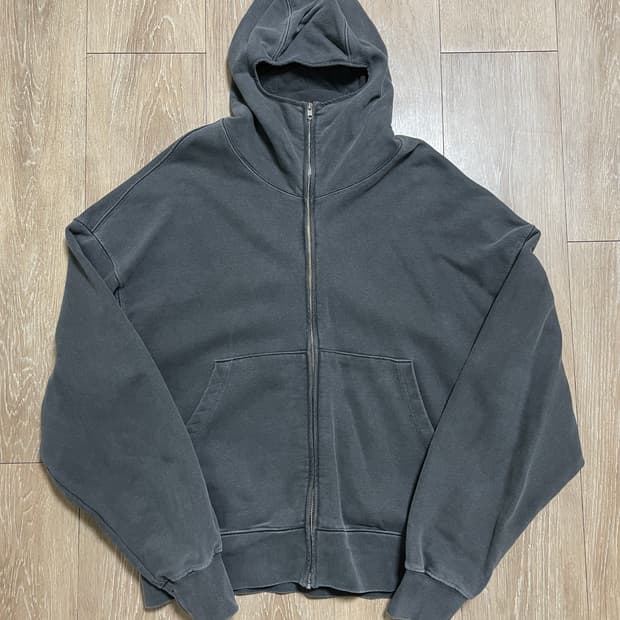 파아카이브 워시드 마스크 집업 후디