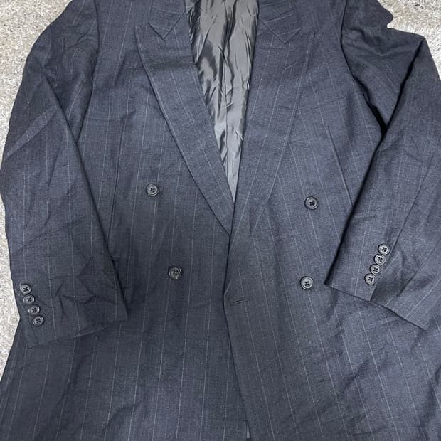 버버리 스트라이프 더블 브레스티드 사이즈 105