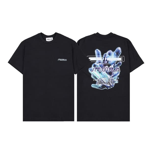 솔리드옴므 크리스탈 그래픽 티셔츠