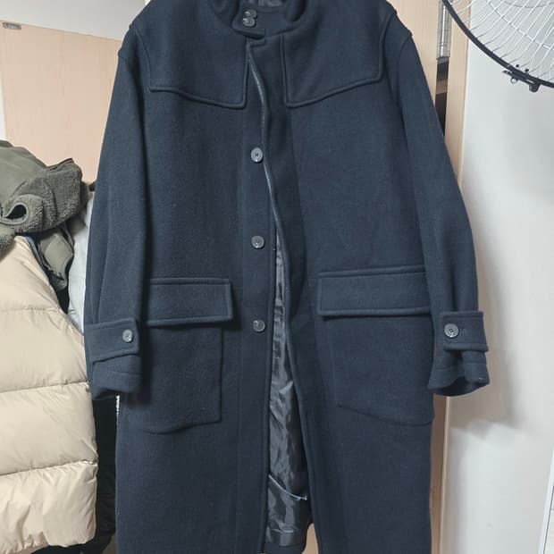 세븐피겨스 후드 더플 코트 
L