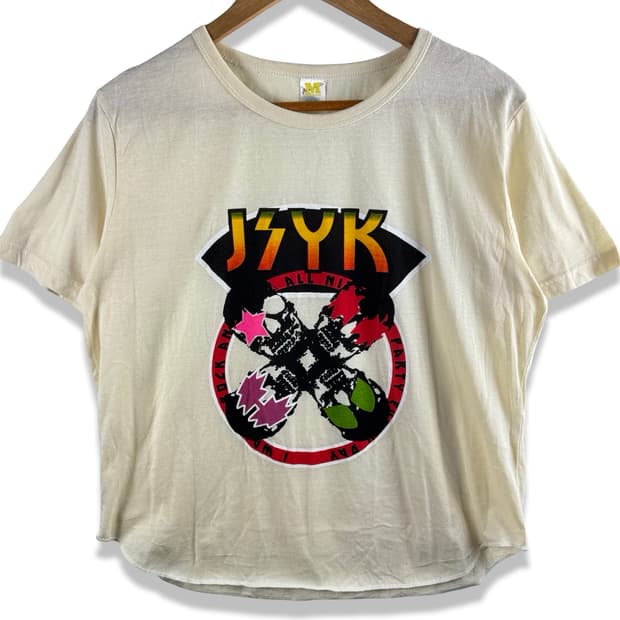 JPN 펑크 스컬 프린팅 티셔츠2362
