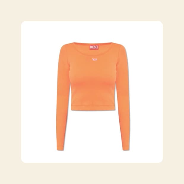 디젤 diesel t-ballet 롱슬리브 오렌지 sleeve