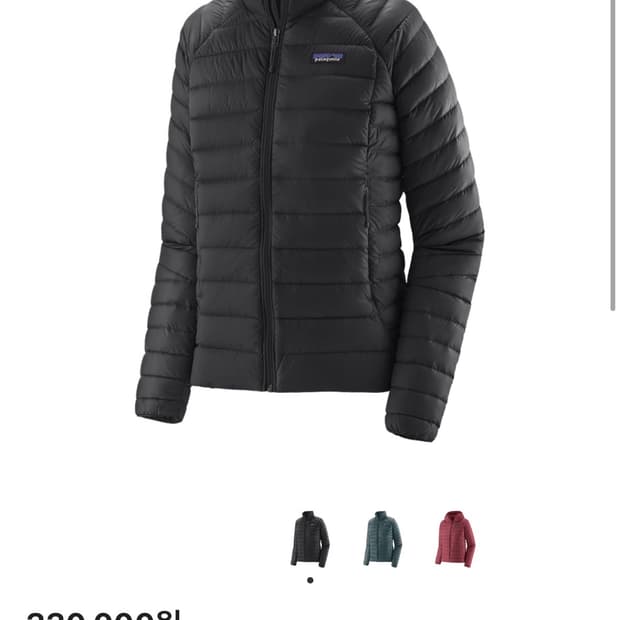 파타고니아 다운 스웨터 블랙(W/여자) 구합니다