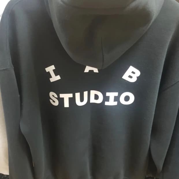 IAB STUDIO 후드티 블랙 L
