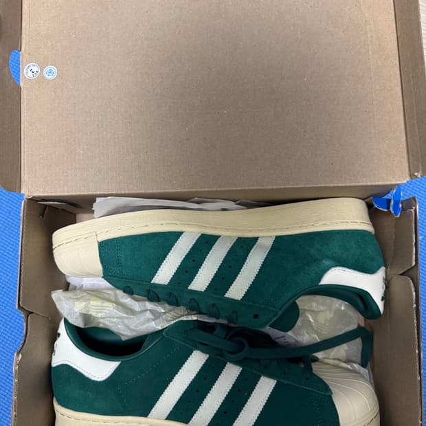 아디다스 슈퍼스타 82 그린 오프화이트 ID6107 295 새상품