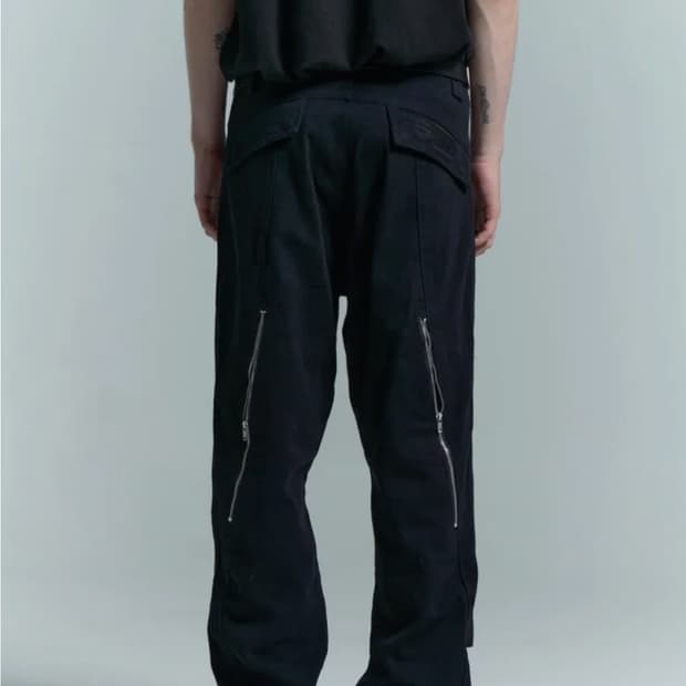 플라스틱프로덕트 웨이브 지퍼 팬츠 m