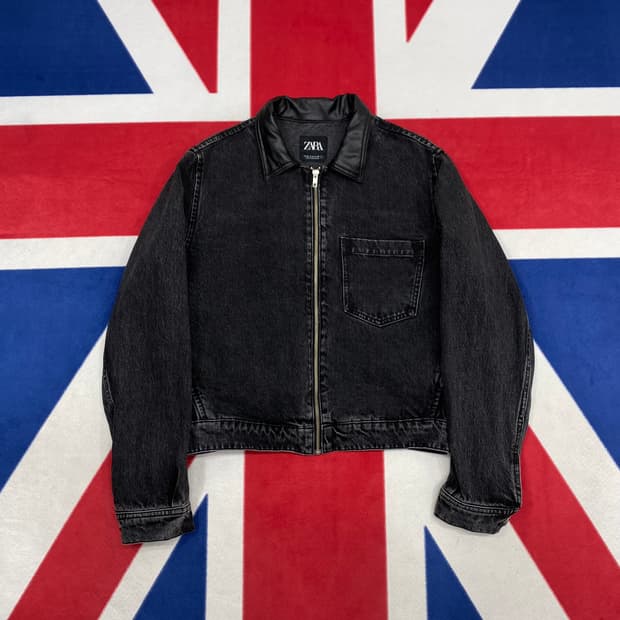 자라 흑청데님자켓 M