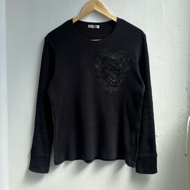 Buckaroo Black Waffle Long Sleeve