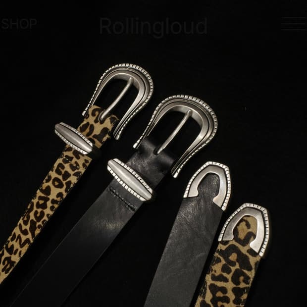 롤링라우드 웨스턴 벨트 블랙 36