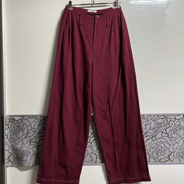 빈티지 80s 이세이스포츠 와이드 슬랙스 팬츠