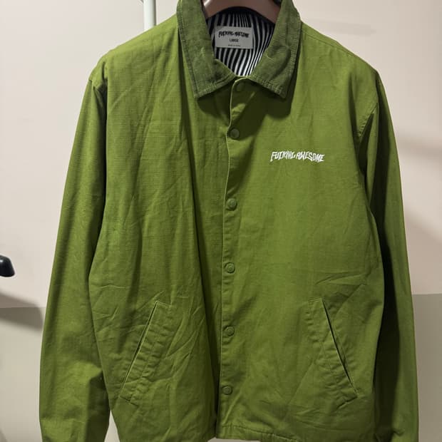 퍼킹어썸 립스탑 코치자켓 올리브
