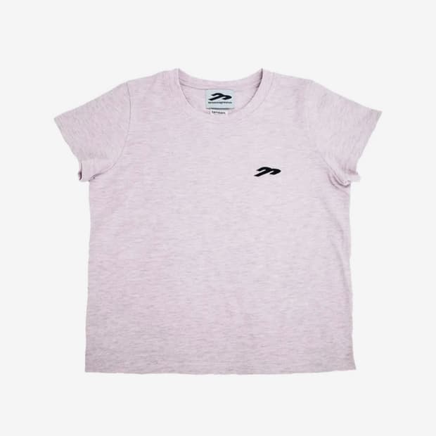 탄산마그네슘 혼 아플리케 티셔츠 라이트 핑크 (우먼)