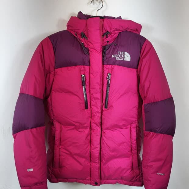 노스페이스 여성 하이벤트 구스800 후드패딩 90-95 S