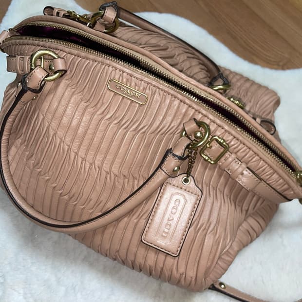 Coach madison gathered leather bag