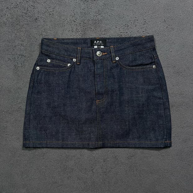 A.P.C. 아페쎄 미니주페 데님 스커트