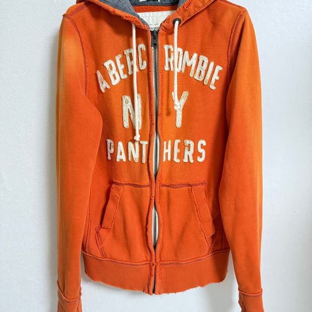 아베크롬비 와플 후드집업 루즈핏