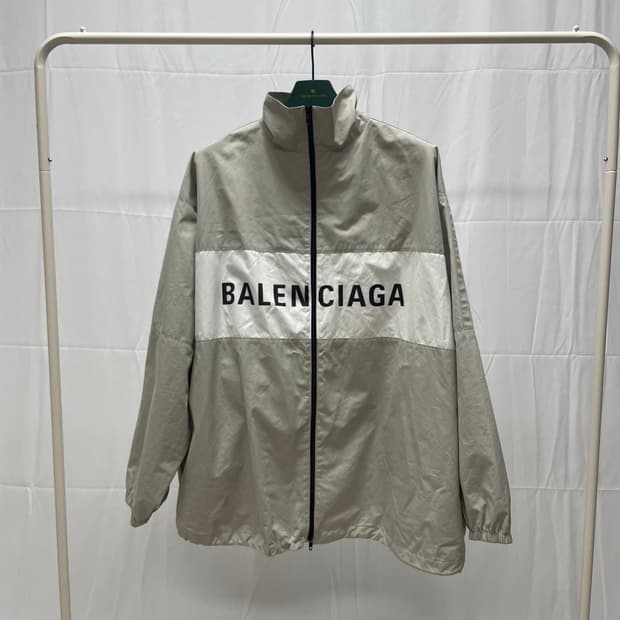 [N/백화점판] 발렌시아가 포플린 바람막이 자켓 [xs]