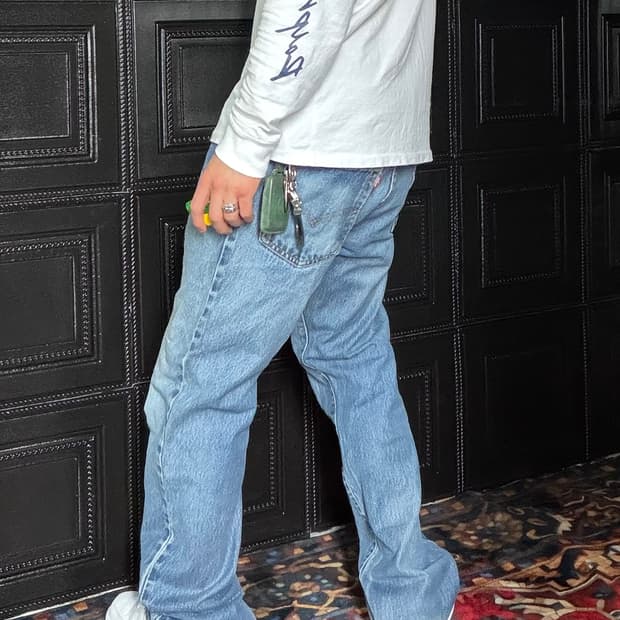 a243) 38 빈티지 워싱 데님팬츠