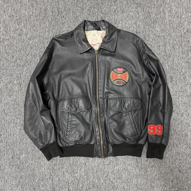 80's cow leather jacket  