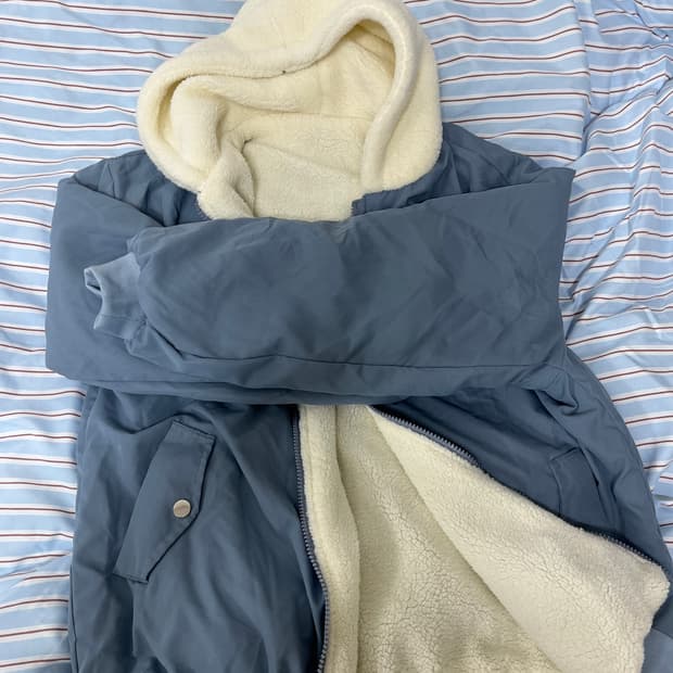 빈티지 양털 후드 점퍼