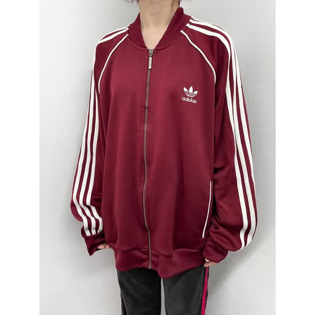 아디다스 버건디 파이어버드 트랙탑