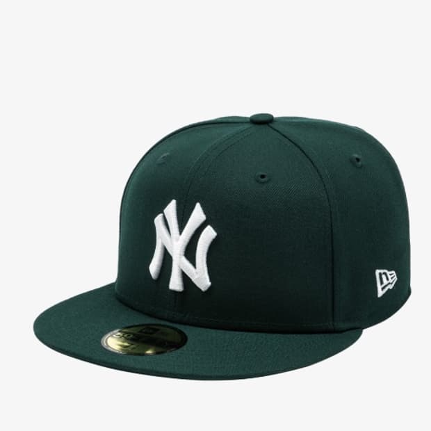 뉴에라 59피프티 양키스 베이직 피티드캡 다크그린