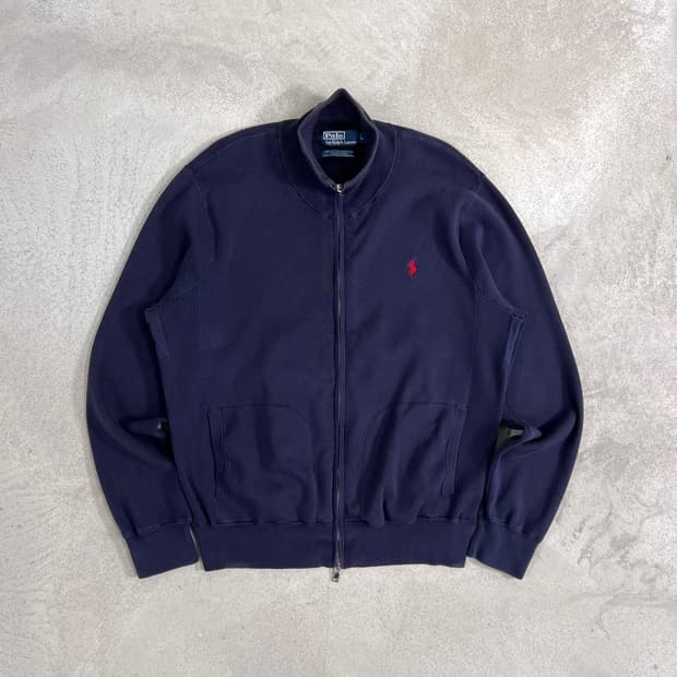 폴로 랄프로렌 네이비 집업 스웨터