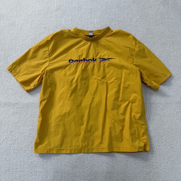 105 리복 우븐 바람막이 반팔티 0219T1