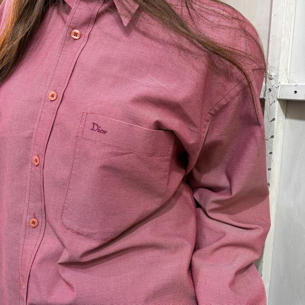 Christian Dior Red Button-Up Shirt