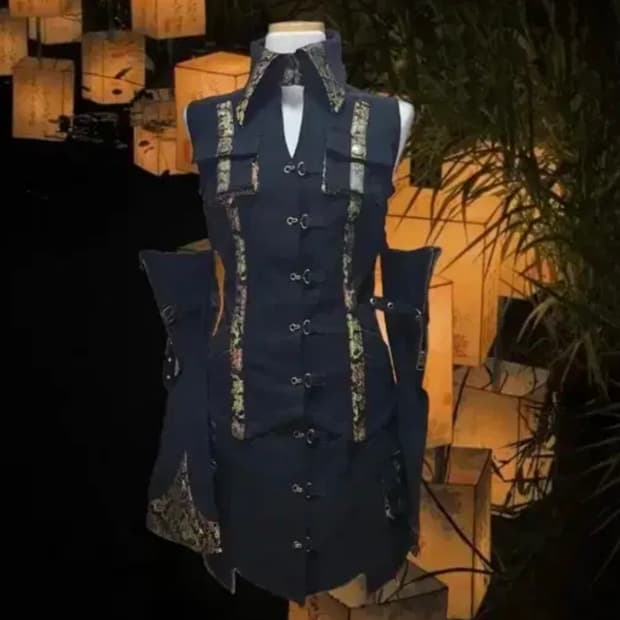 ozz on 오즈온 오프숄더 동양풍 오리엔탈 원피스 빈티지