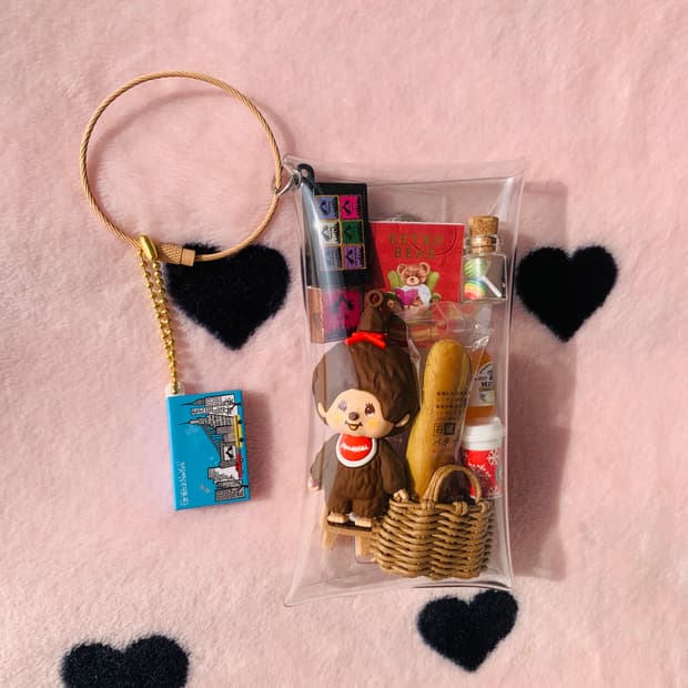 몬치치 카페세트 키체인