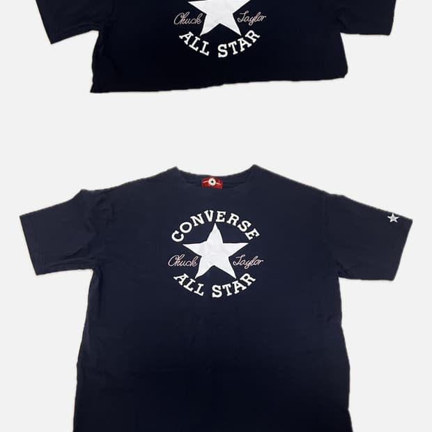 컨버스 네이비 반팔