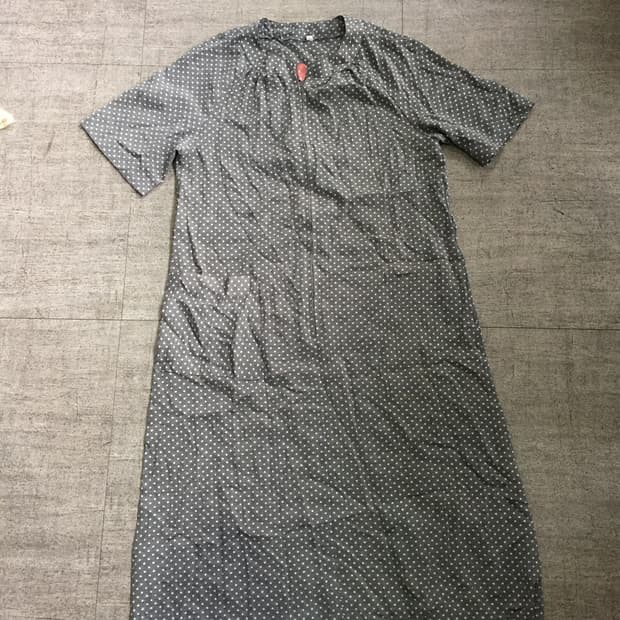 일본빈티지 하구미모리걸 할메카지 달천깔페어리 레이어드도트원피스