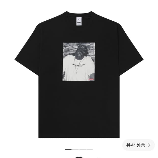 비기 슈프림 티셔츠 블랙 (biggie)