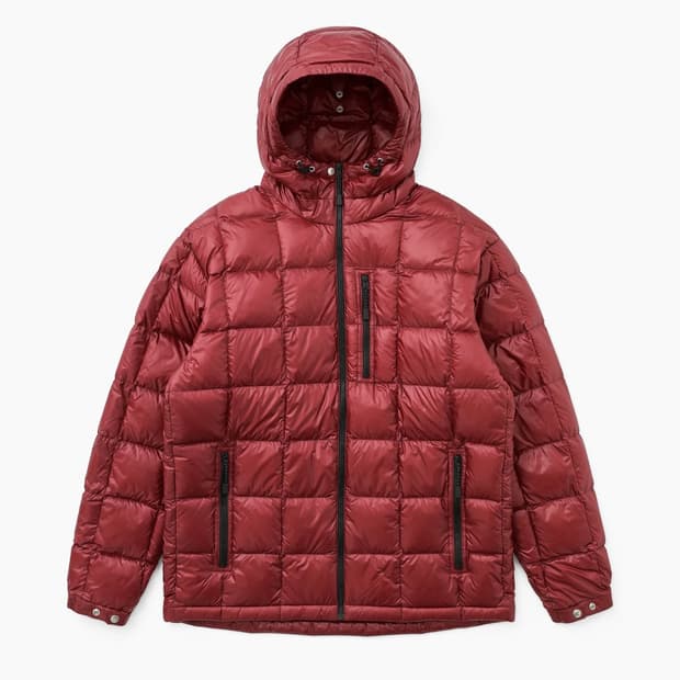 카키스 캠퍼 후디드 다운 자켓 페일레드 M