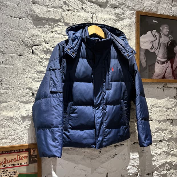 <연말 이벤트>폴로 래드포니 네이비 후드패딩