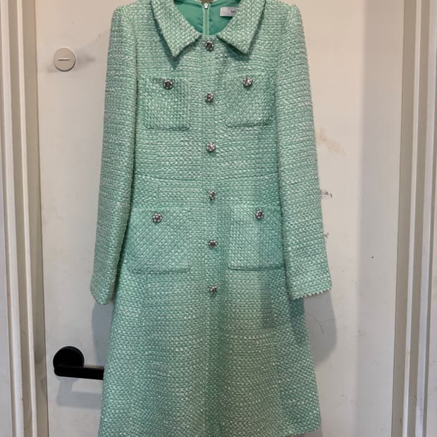 satin 사틴 트위드 원피스