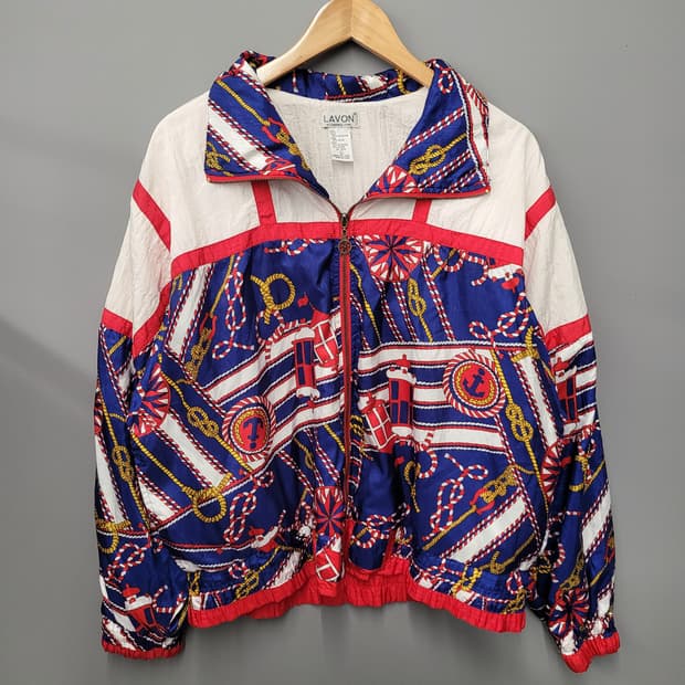 Lavon 80's 노티컬 윈드브레이커 자켓