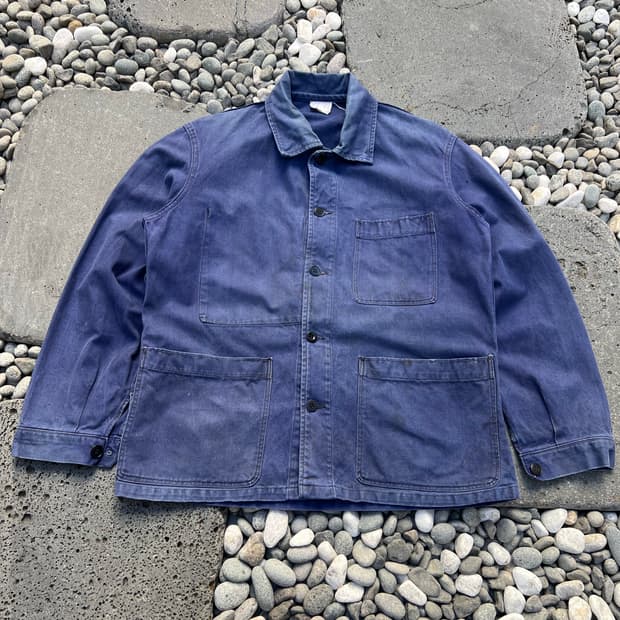 FADED BLUE OLD VINTAGE FRENCH 빈티지프렌치워크자켓