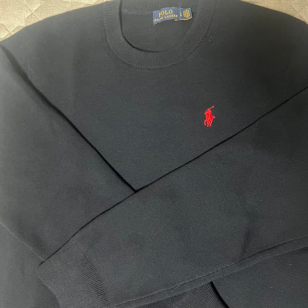 폴로 네이비 니트