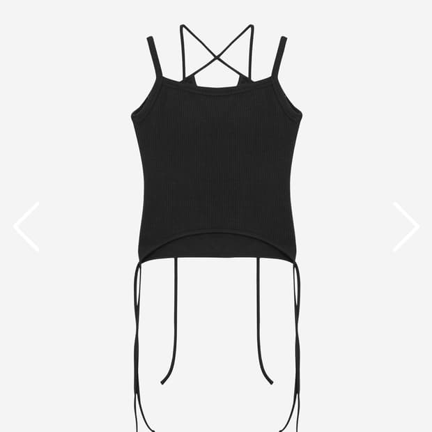 베이컨트아카이브 슬리브리스 탑 블랙 새상품 S