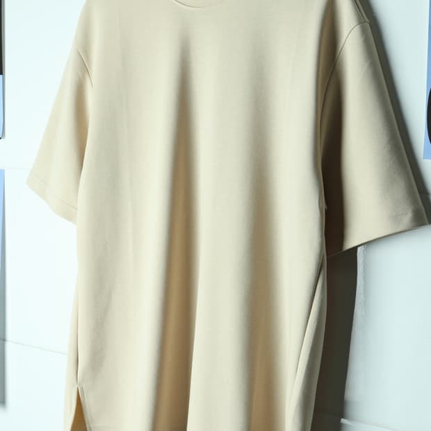 (L-2XL) 드로우핏 반팔 티셔츠 박시 기능성 시원 부들-H32924