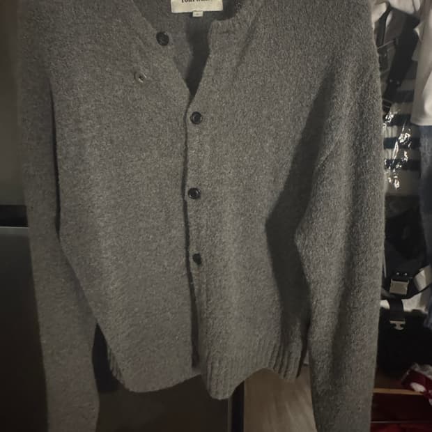 토니웩 알파카 세이지 그레이 가디건 XL