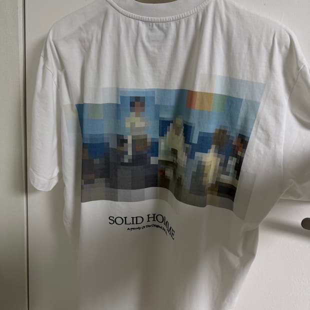 솔리드옴므 모자이크 반팔 티셔츠